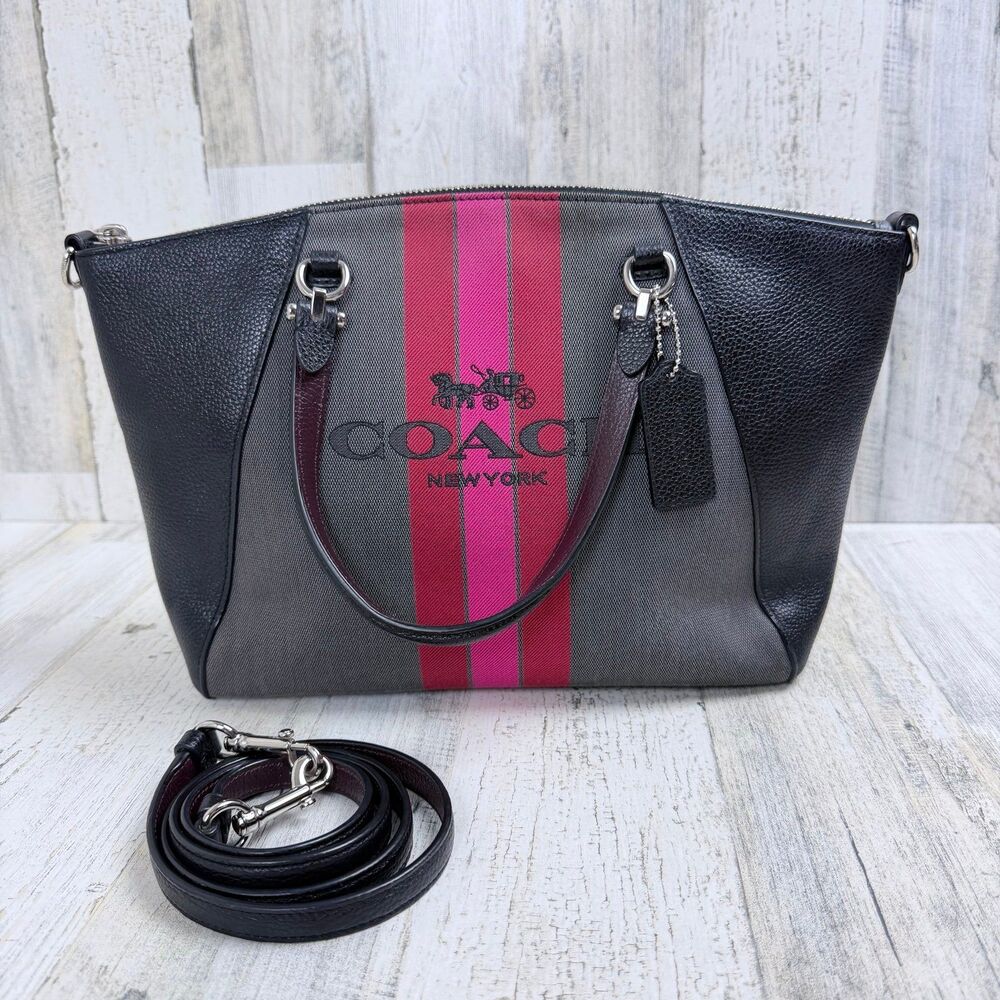 COACH Horse And Carriage Jacquard Kitt Crossbody
Bag